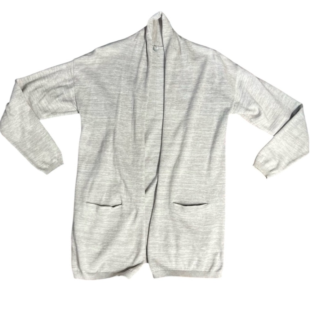Margaret O’Leary Light Cream Open Front Cardigan Organic Cotton